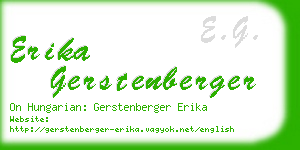 erika gerstenberger business card